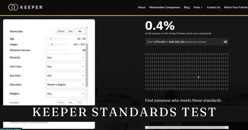 Keeper Standards Test